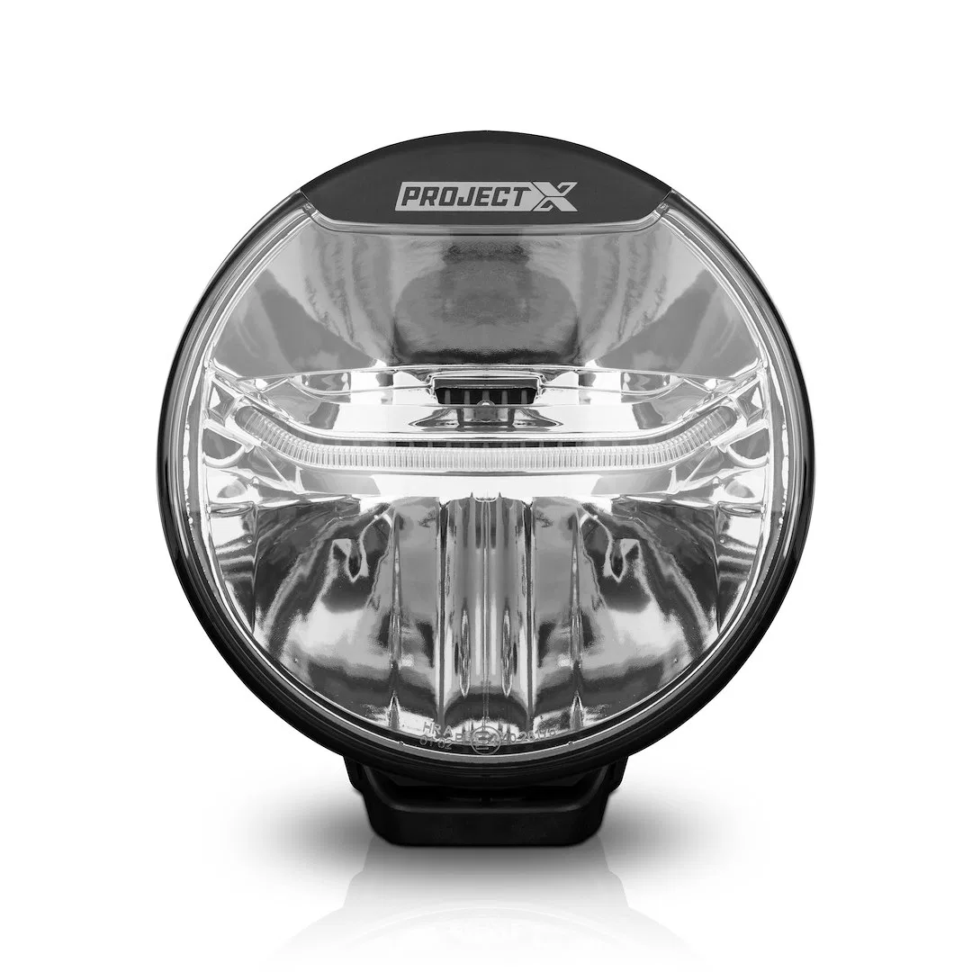 AL538801-1 – PROJECT X Driving/ Fog Light, LED Bulb 2 Cree LED Bulbs 7 Inch Round 30 Watt Bulbs Amp Draw 3 AMP At 12 ...